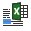 Excel에 연결된 텍스트 필드 아이콘.