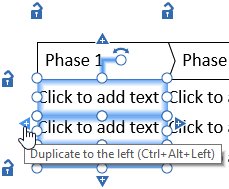 flujo de proceso con columna de tabla izquierda seleccionada.