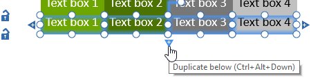 text boxes selected for duplication below.