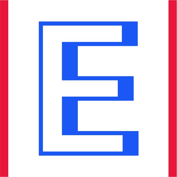 Large letter E and iconography suggesting Even distribution as part of think-cell's PowerPoint cheat sheet.