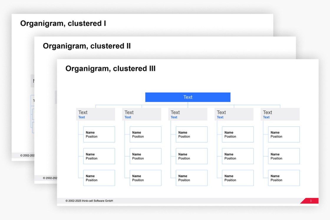 Blog banner showing three PowerPoint org chart templates.