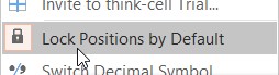 Lock Positions by Default option