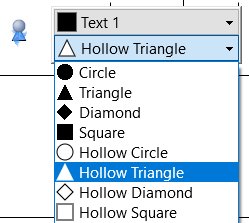 Choose milestone shape from the floating toolbar.