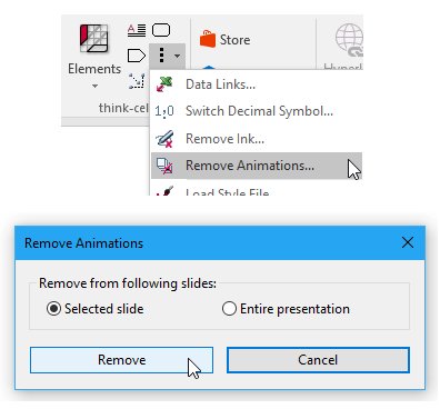 Supprimer les animations PowerPoint des diapositives.