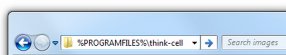 Windows Explorer Address Bar.