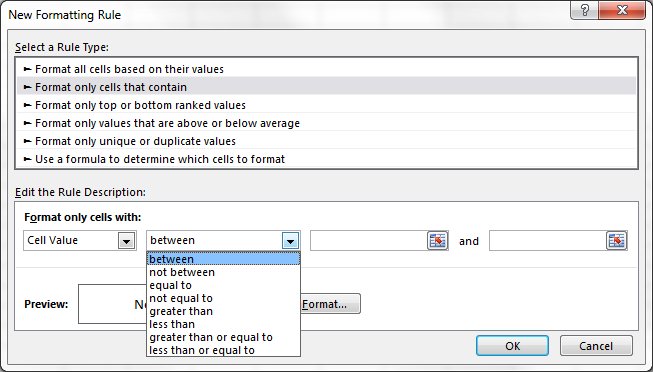 Excel: Conditional Formatting.