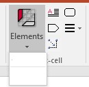 think-cell elements partially