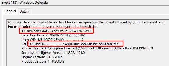 Event Viewer General Tab.
