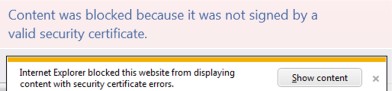 signature invalid error message