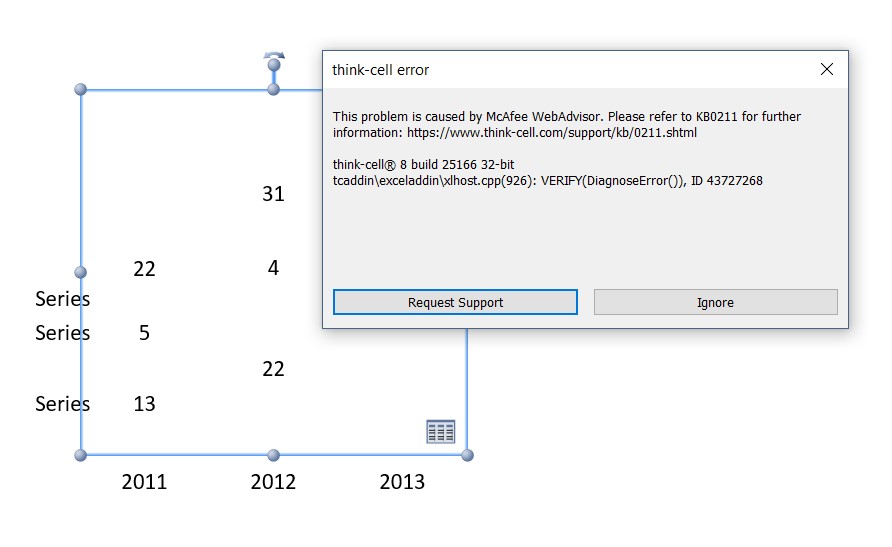 McAfee conflict error message