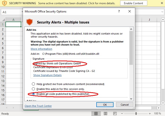 Office 2016 Security Alert