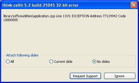 think-cell error message due to bug in Hyperion SmartView.
