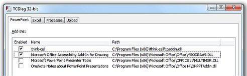 Toolbar menu.