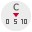 Make Value axis icon: A grey "C" with a red arrow beneath it pointing at the number 5, out of the number 0, 5, 10 arranged in a horizontal line