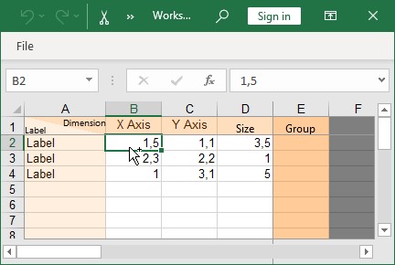 think-cell bubble chart data-sheet