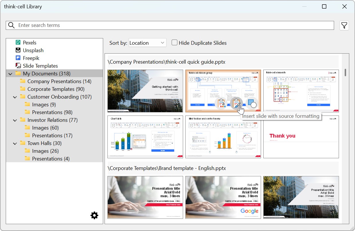 The think-cell Library