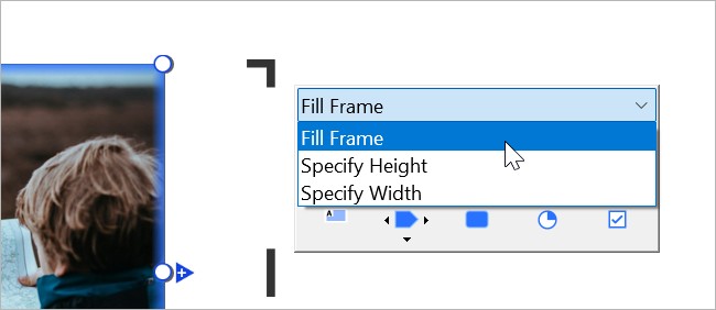 think-cell's Image Mode menu on the mini toolbar