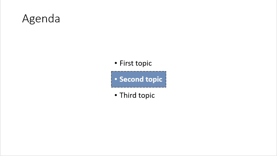 think-cell conceptual smart elements: styling chapter headings