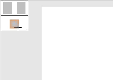 As miniaturas de slides para os layouts definidos no exemplo abaixo, exibido com a inserção de um gráfico de pizza.