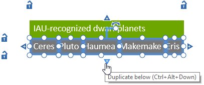 building a complex example slide, step 4.