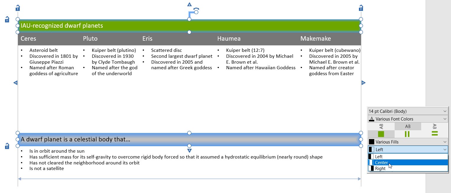 building a complex example slide, step 7.