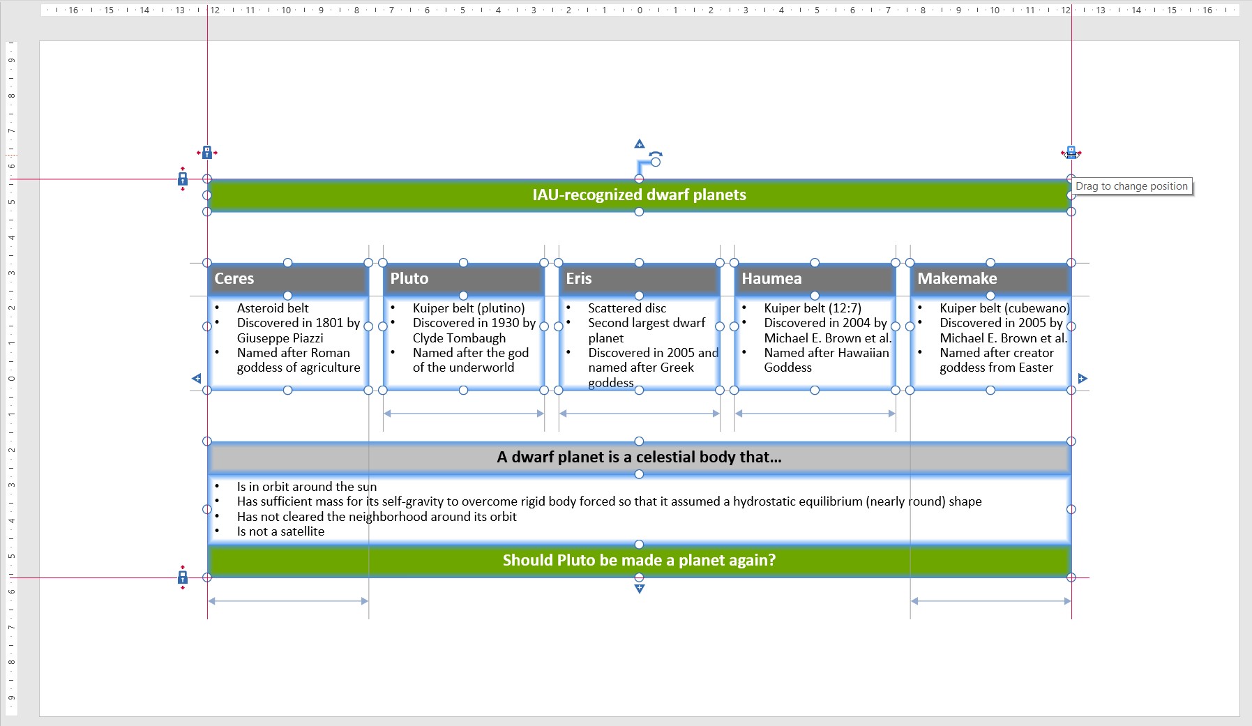 building a complex example slide, step 13