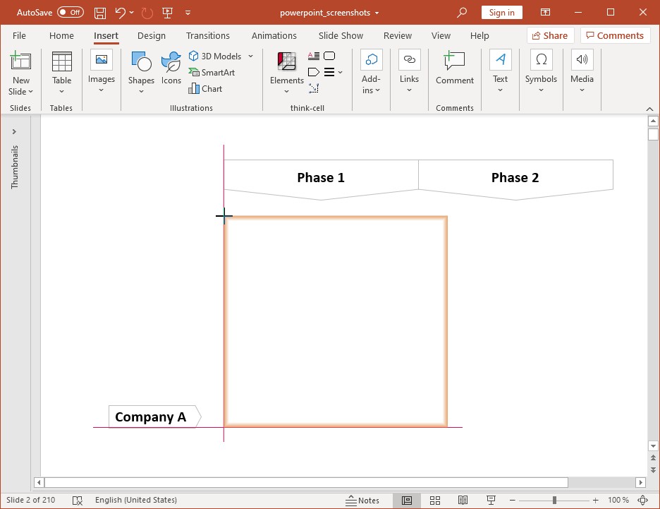 Smart-Elements in think-cell chart
