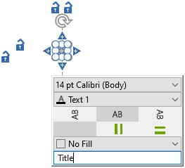 think-cell template text field for automation with name.
