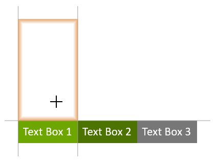 snap target to align with one box.