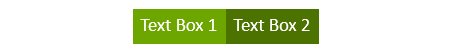 two think-cell text boxes snapped together.