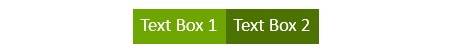 two think-cell text boxes snapped together