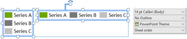 think-cell legend toolbar.