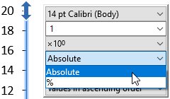 Choosing an axis type in think-cell.