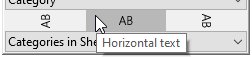 think-cell label rotation dropdown list.