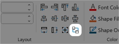 Swap Objects button on think-cell Tab