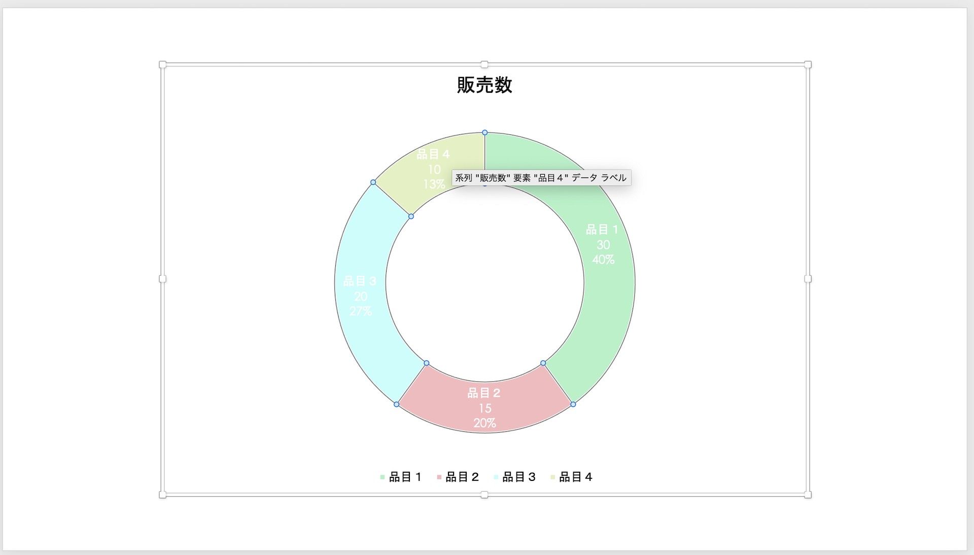 右クリックで「データ系列の書式設定」を選択し、「塗りつぶし」オプションから色を選択